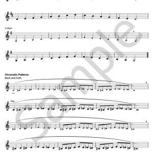 Beginner Technique Trumpet Exercises, chromatic patterns - Practice Pack 2, page 12